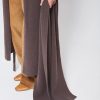 Unisex knitted scarf with cashmere brown