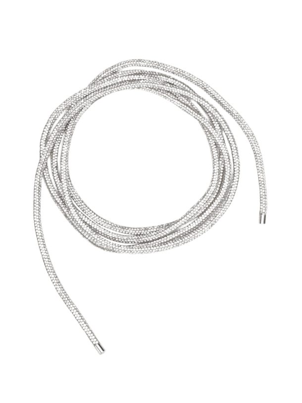 Стразовий пояс-шнур – предметна зйомка, повний вигляд шнура