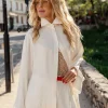 Сорочка вільного крою з льону мокко мус